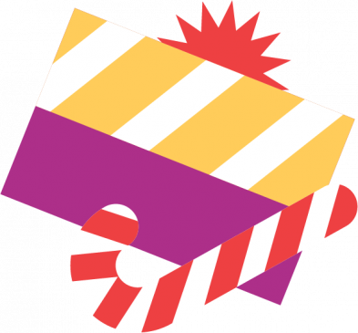 Present & Candy Cane Graphic